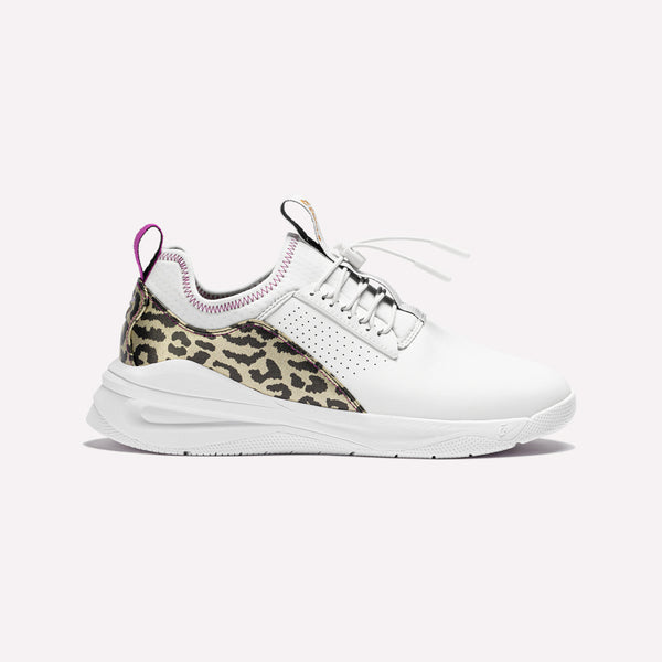 Classic - White / Gold Leopard