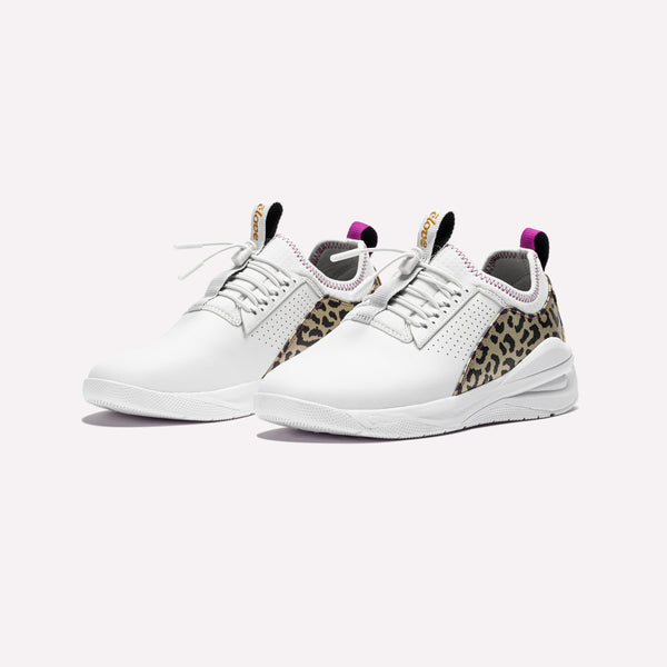 Classic - White / Gold Leopard