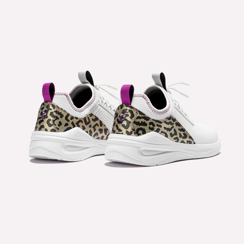Classic - White / Gold Leopard